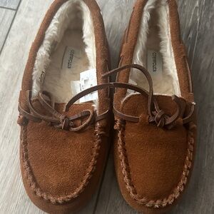 Crew cuts Brown Kids Moccasin Shoes